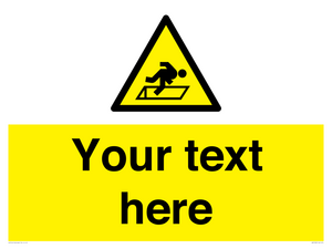 Custom Warning Hatch Sign